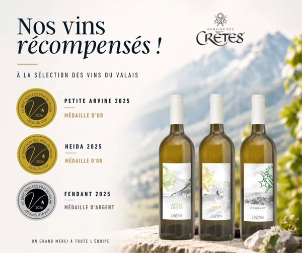 Sélection des vins du Valais – Die Medaillengewinner! 🏆